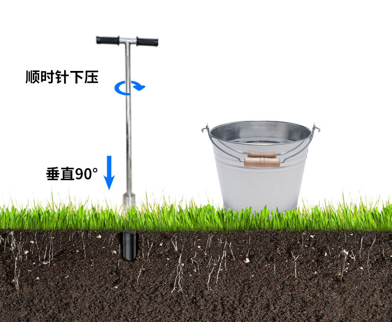 多點土壤水分監測系統安裝之鉆孔法